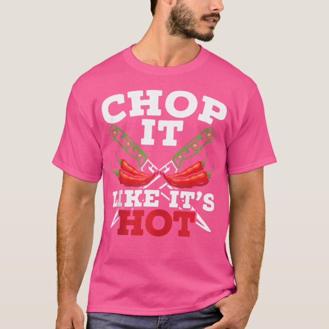 Camiseta Facas de Cozinha Pimenta Quente (Frente)