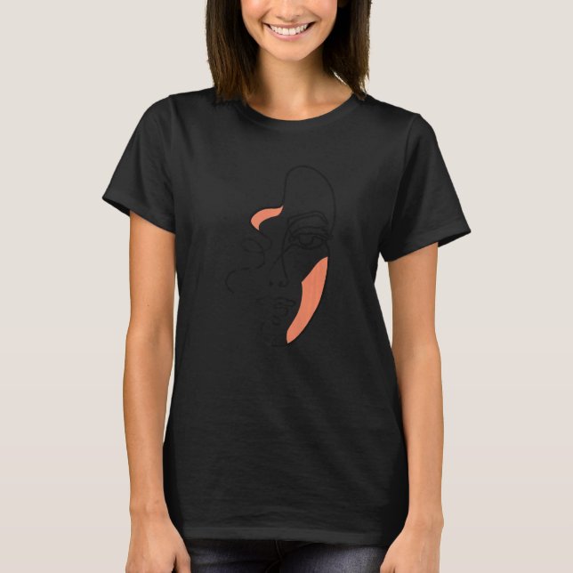 Camiseta Face abstrato Feminina (Frente)
