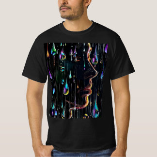 Camiseta Face da chuva: Arco-Íris Melodia