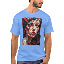 Face de abstrato de vidro feminino