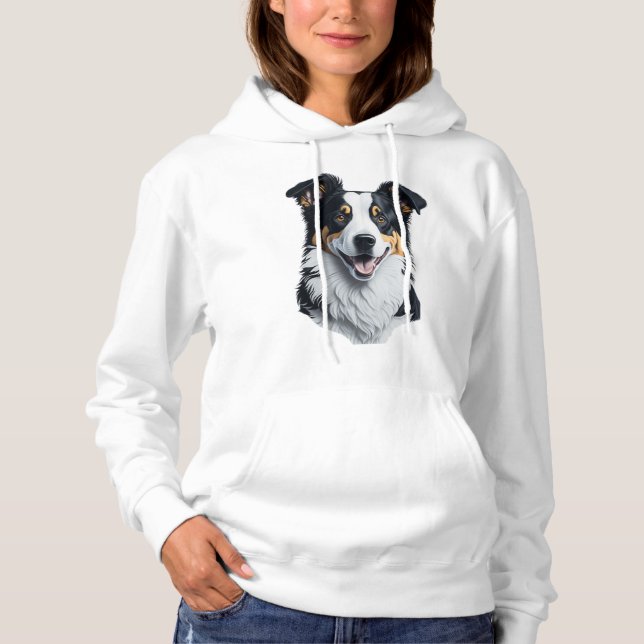 Camiseta Face de Border Collie (Frente)