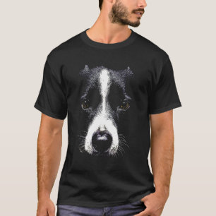 Camiseta Face de Cachorro Border Collie