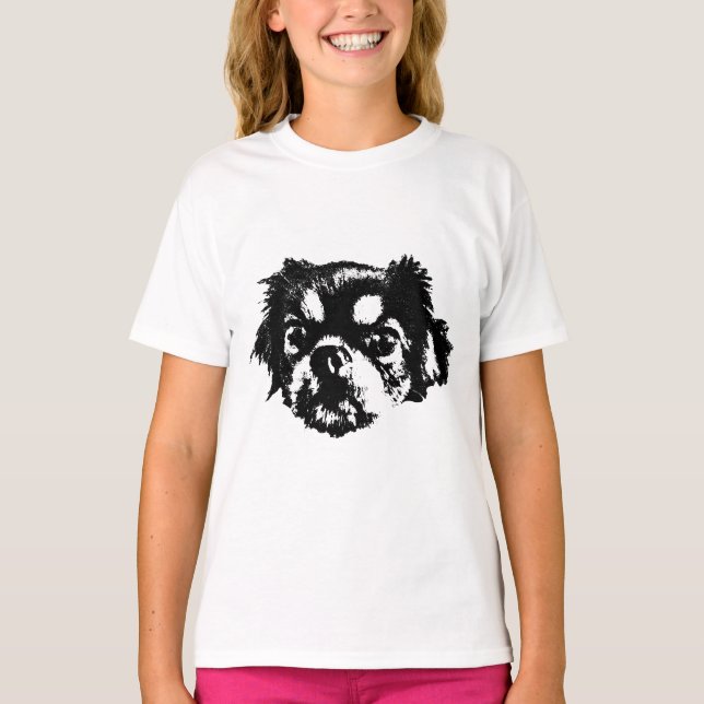 Camiseta Face de Chihuahua – Design de Cachorro Ge (Frente)