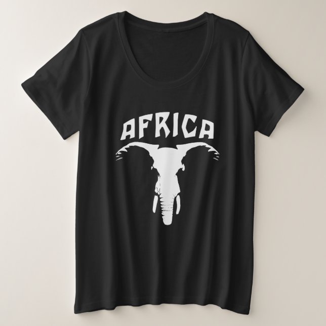 Camiseta Face de Elefante Africano | África (Frente do Design)