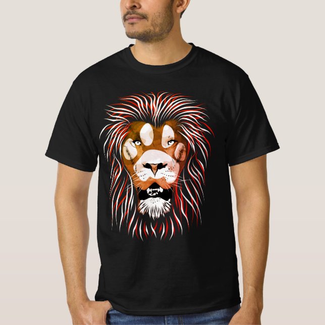 Camiseta Face de Leão Tribal (Frente)