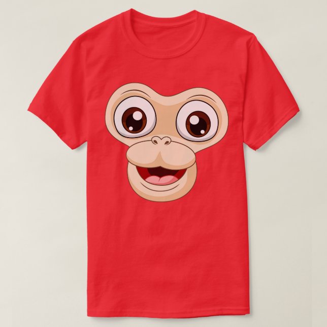 Camiseta Face de macaco (Frente do Design)