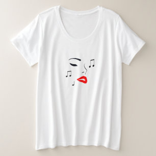 Camiseta Face de Música Feminina