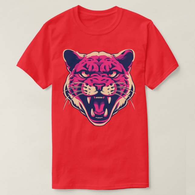 Camiseta Face de Pantera Rosa (Frente do Design)