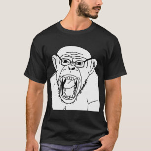 Camiseta Face de raiva do macaco