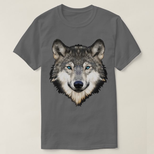 Camiseta Face do Lobo Realista (Frente do Design)