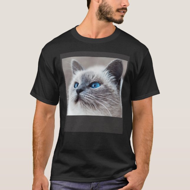 Camiseta Face Of A Cute Cat Nr 3 (Frente)