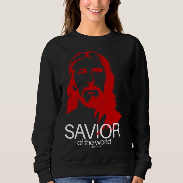 Camiseta Face of Jesus Savior of the World  Christian Bible (Frente)