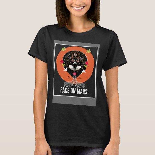 Camiseta Face On Mars  Moorish Cosmic Wisdom (Frente)