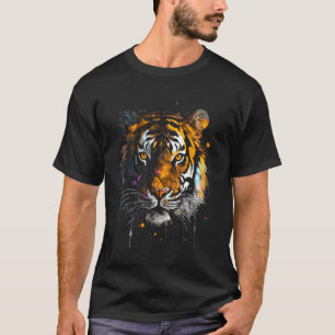 Camiseta Face Tiger Colorida Animal Design