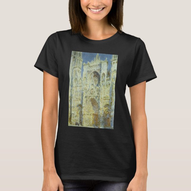 Camiseta Fachada Oeste da Catedral de Rouen à Luz do Sol, C (Frente)