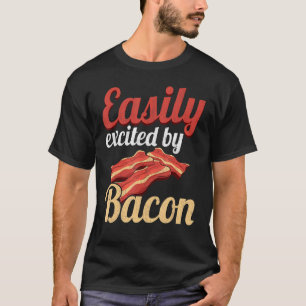 Camiseta Fácil Animação Com O Entusiasta Bacon Pork Grielin