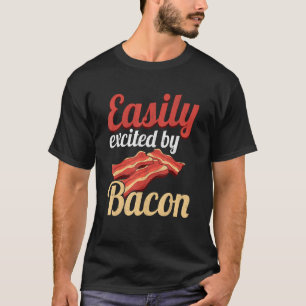 Camiseta Fácil Animação Com O Entusiasta Bacon Pork Grielin
