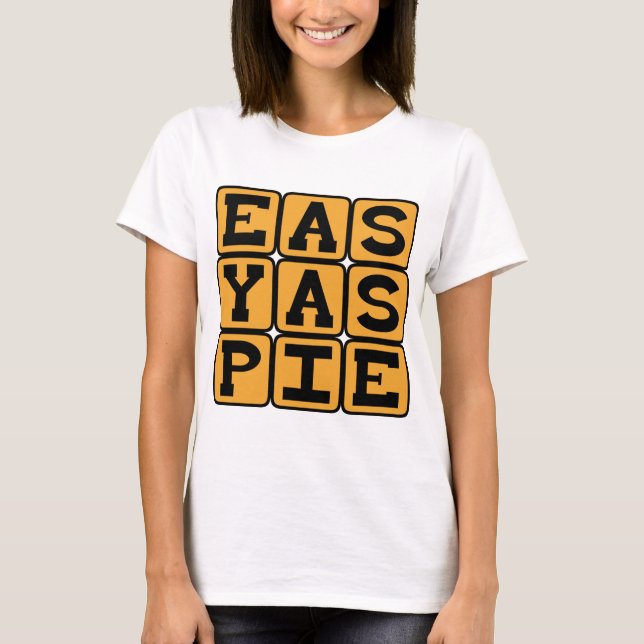 Camiseta Fácil Como Torta, Muito Simples (Frente)