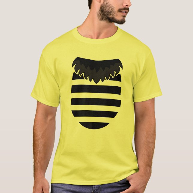 Camiseta Fácil Crianças de Figurino de Halloween Bumblebee  (Frente)