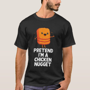 Camiseta Fácil disfarce de nugget de frango para o Hallowee
