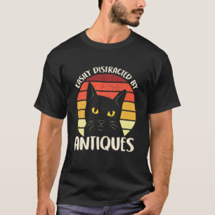 Camiseta Fácil Distração Por Antiguidades Gritando Engraçad