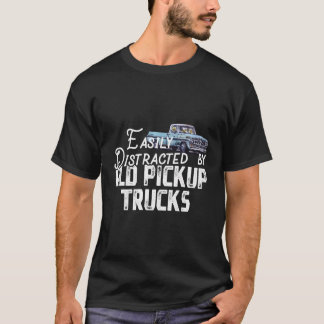 Camiseta Fácil Distração Por Caminhões Antigos - Truque Bon