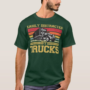 Camiseta Fácil Distração Por Caminhões Retro Vintage Truck
