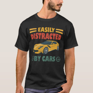 Camiseta Fácil Distração Por Carros
