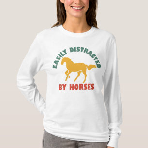 Camiseta Fácil Distração Por Cavalos