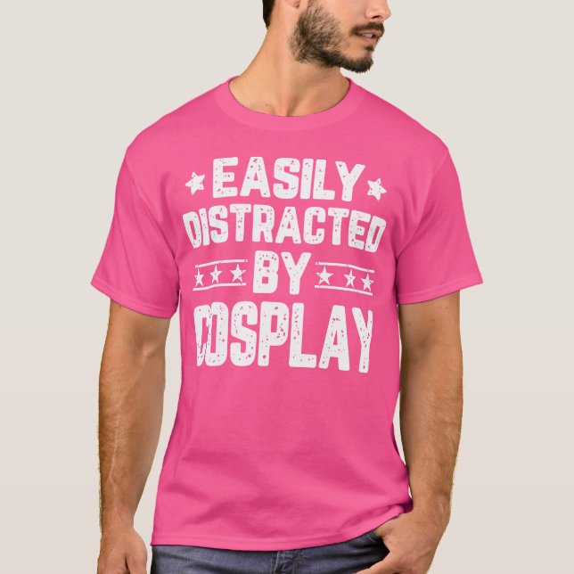 Camiseta Fácil Distração Por Cosplay Funny Cosplay Cosplay  (Frente)
