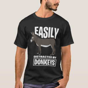 Camiseta Fácil Distração Por Donkeys - Proprietário Da Faze