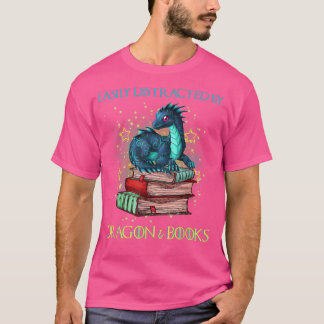 Camiseta Fácil Distração Por Dragões E Dragões Nerd