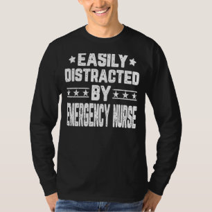Camiseta Fácil Distração Por Emergência De Enfermeiro N