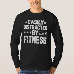 Camiseta Fácil Distração Por Exercício De Malhação