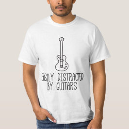 Camiseta Fácil Distração Por Guitarras
