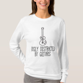 Camiseta Fácil Distração Por Guitarras