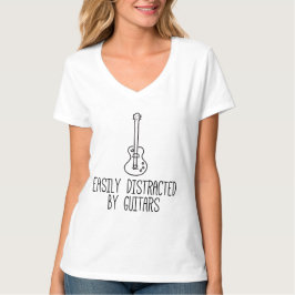 Camiseta Fácil Distração Por Guitarras
