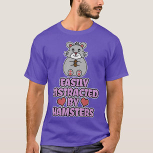 Camiseta Fácil Distração Por Hamsters