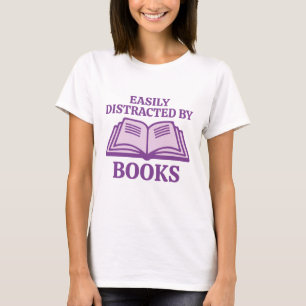 Camiseta Fácil Distração Por Livros