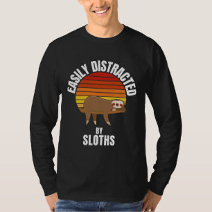 Camiseta Fácil Distração Por Lúteros Coloridos Engraçados E