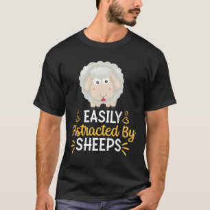 Camiseta Fácil Distração Por Ovinos