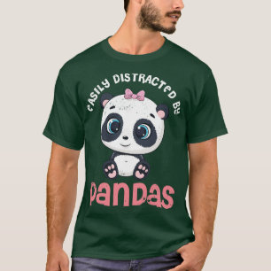 Camiseta Fácil Distração Por Pandas Cute Panda