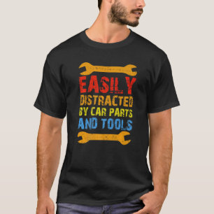 Camiseta Fácil Distração Por Peças E Ferramentas Mecânicas