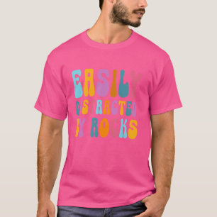 Camiseta Fácil Distração Por Professores De Ensino Em Geolo