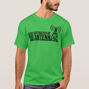 Camiseta Fácil Distração Por Rádio Grande Antena Ham