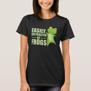 Camiseta Fácil Distração Por Sapos Sapos Engraçados
