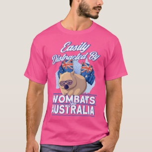 Camiseta Fácil Distração Por Wombats Austrália