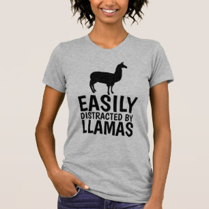 CAMISETA FÁCIL DISTRIBUIÇÃO POR CAMADAS-T DE LLAMAS