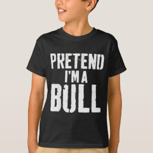 Camiseta Fácil Fantasia de Halloween Preguiçoso Finja que S