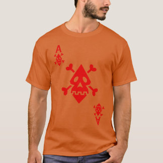 Camiseta Fácil Halloween Tocando o Costume Ás de Diamantes